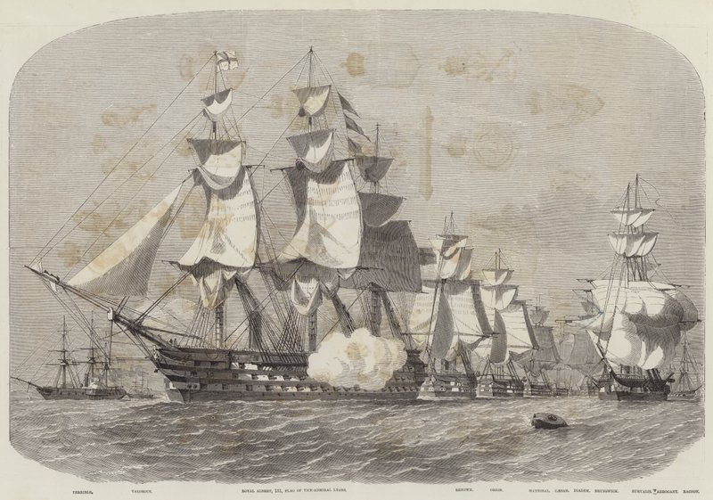 Der Besuch der Königin in Cherbourg von Edwin Weedon