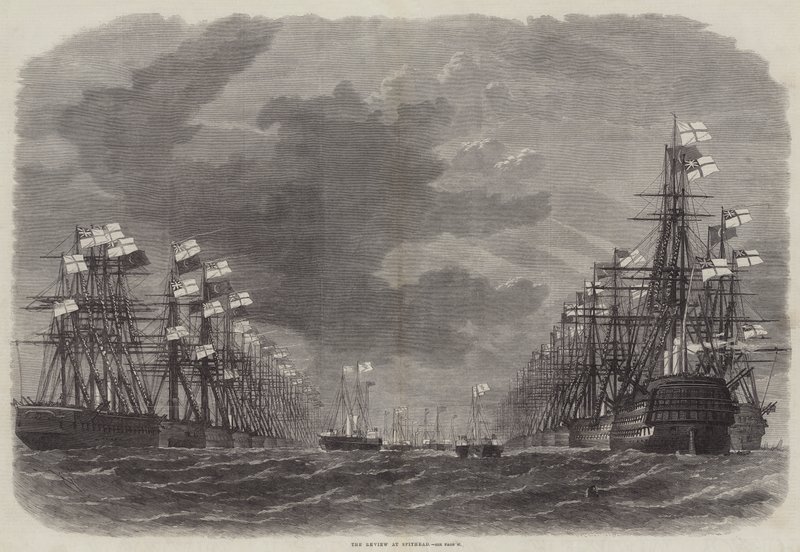 Die Überprüfung bei Spithead von Edwin Weedon
