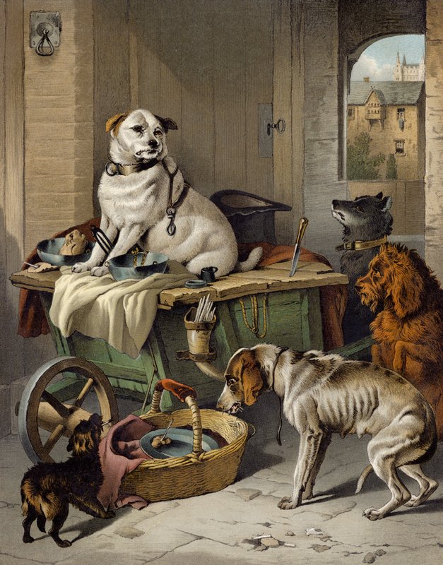 Jack im Büro von Edwin after Landseer