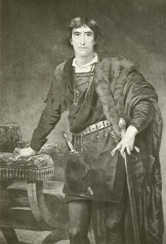 Mr. Henry Irving als Hamlet (Gravur) von Edwin Longsden Long