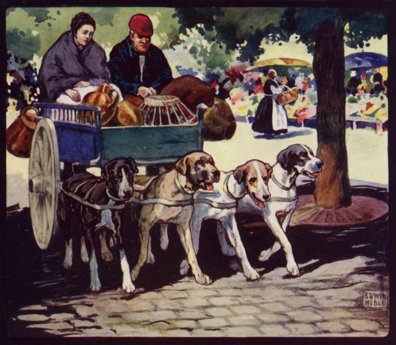 Ein französischer Hundewagen von Edwin Noble