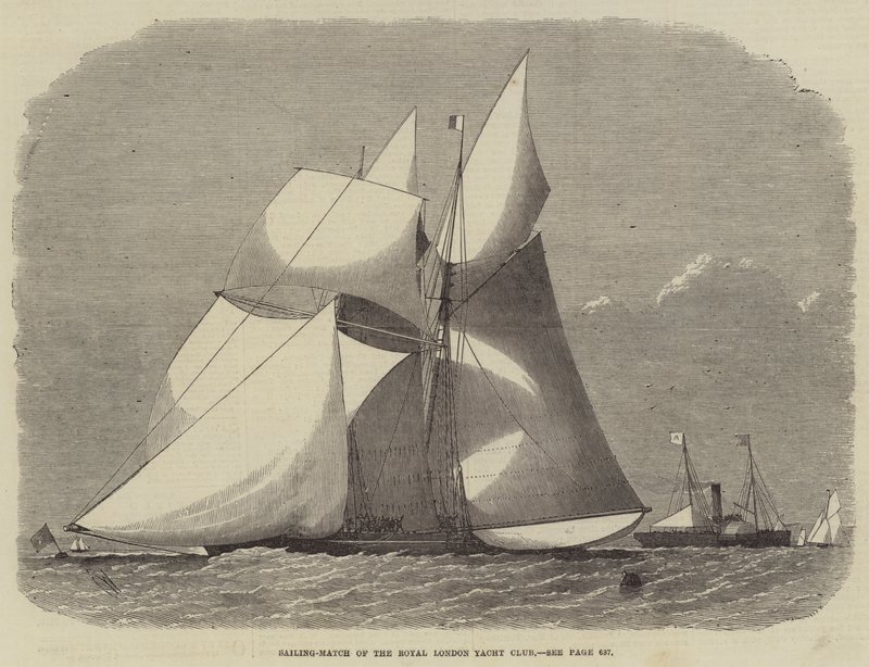Segelwettkampf des Royal London Yacht Club von Edwin Weedon