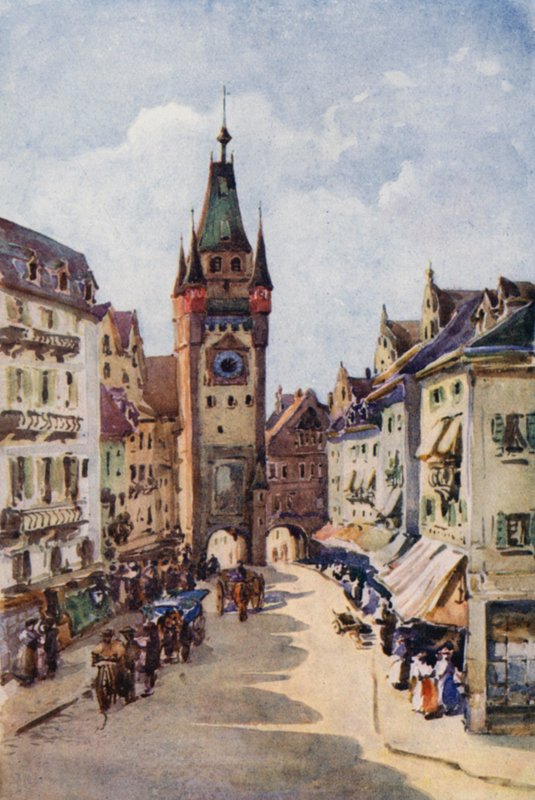Der Rhein: Alter Turm, Freiburg-im-Breisgau von Effie Jardine