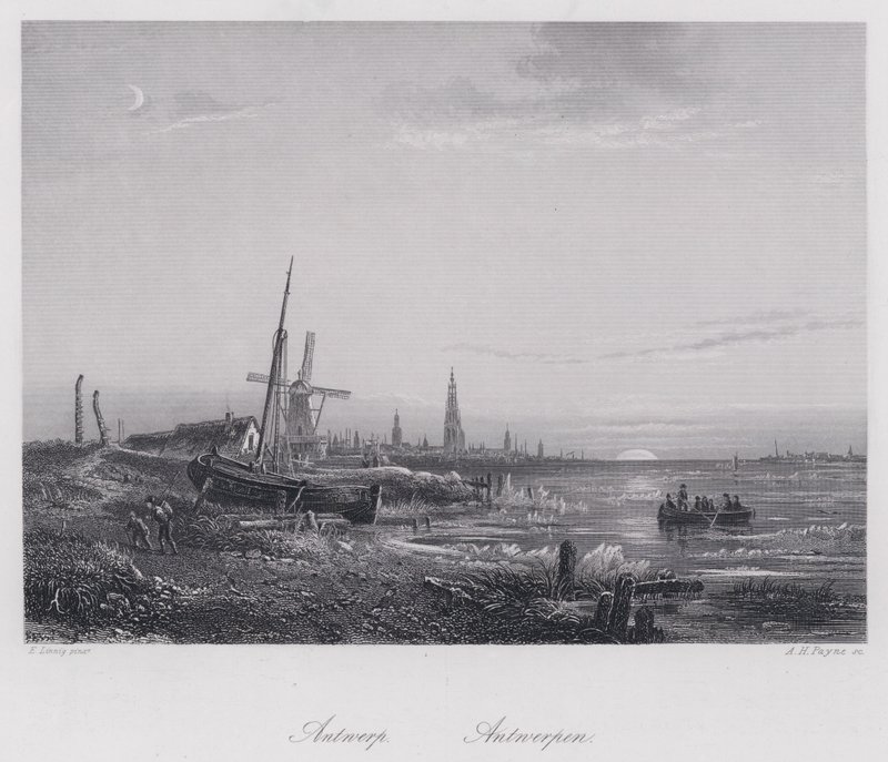 Antwerpen (Gravur) von Egidius Linnig