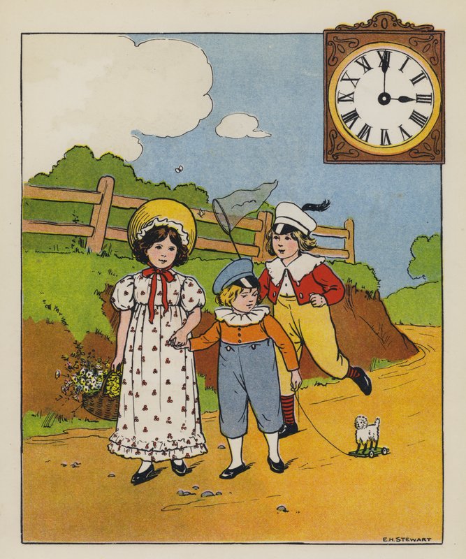 Gehzeit (Farblithografie) von Elise H. Stewart