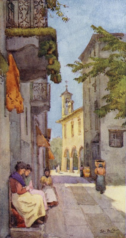 Eine Straße in Orta von Ella Du Cane