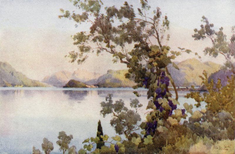 Abend, Lago di Como von Ella Du Cane