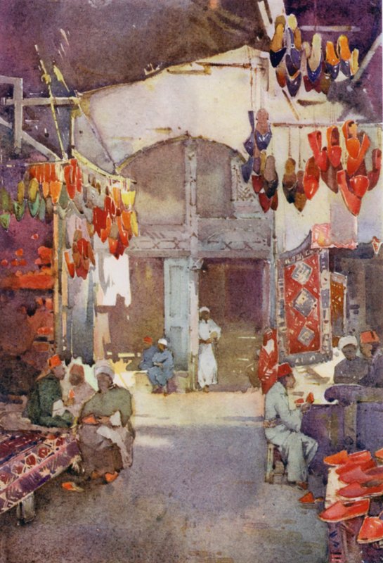 Der Schuhbasar, Kairo von Ella Du Cane