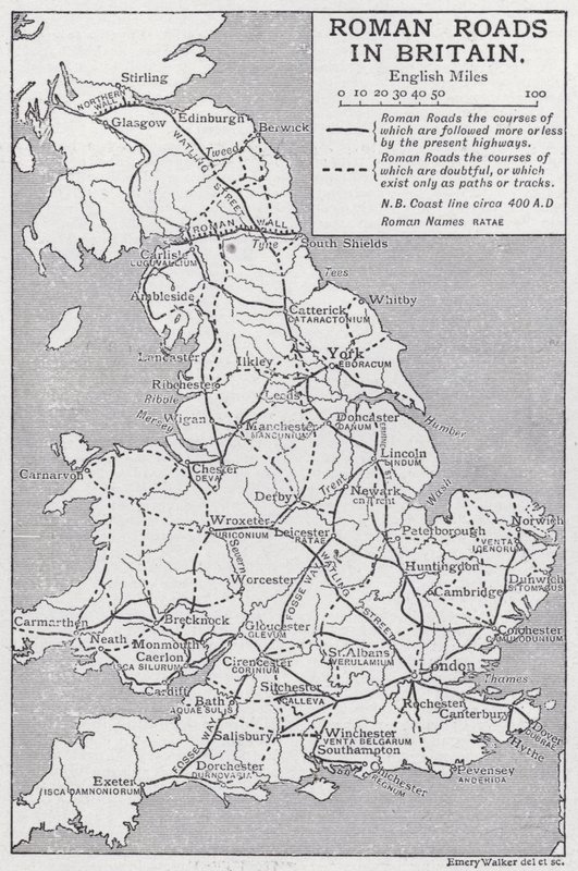 Römische Straßen in Britannien von Emery Walker