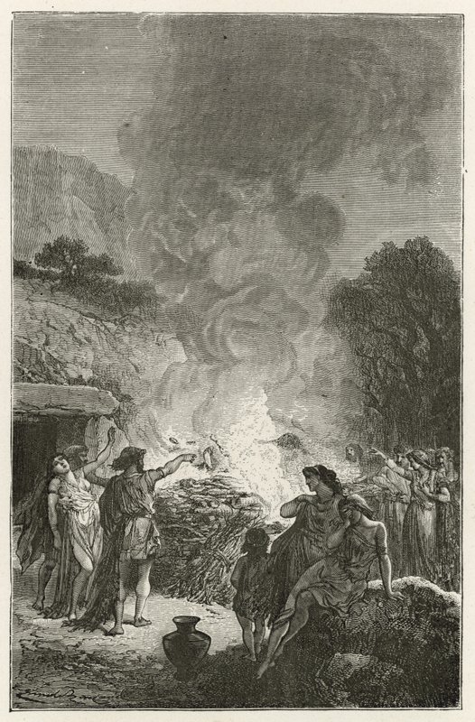 Beerdigungen in der Eisenzeit von Emile Antoine Bayard