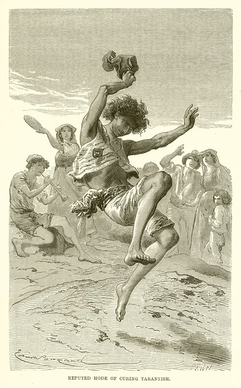 Angebliche Heilungsmethode des Tarantismus von Emile Antoine Bayard
