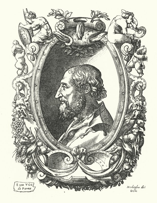 Ludovico Ariosto, italienischer Renaissance-Dichter von Enea Vico