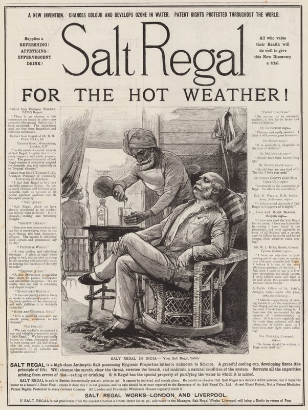 Werbung, Salt Regal von English School
