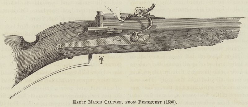 Frühe Match Caliver, aus Penshurst (1590) von English School
