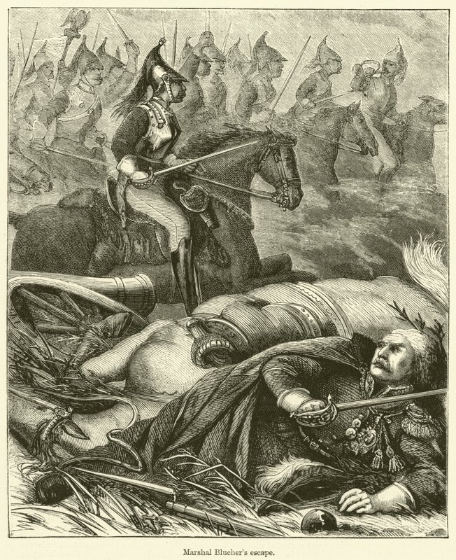 Flucht von Marschall Blücher von English School