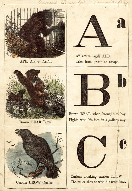 Bilderalphabet von English School