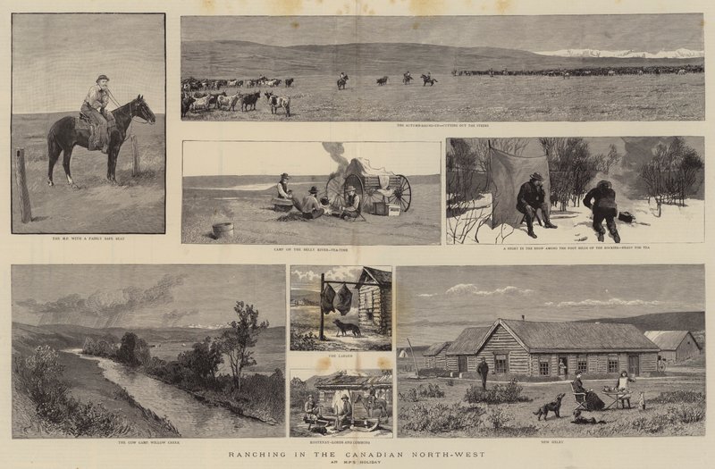 Ranching im kanadischen Nordwesten von English School