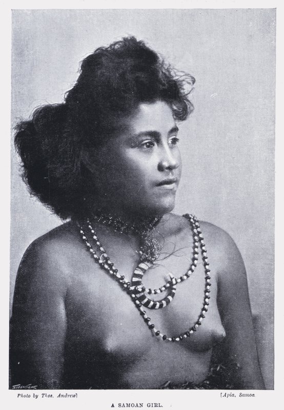 Ein samoanisches Mädchen von English Photographer