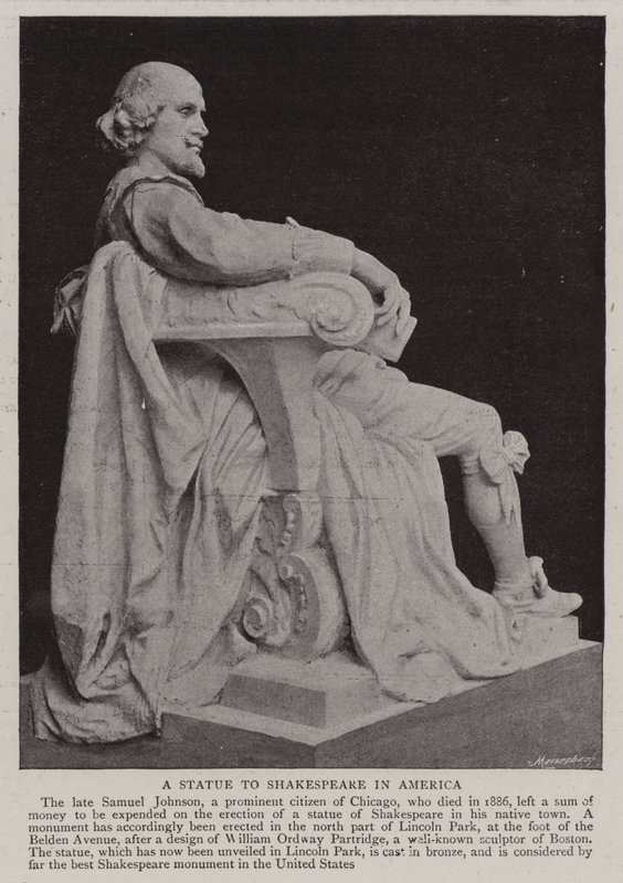 Eine Statue für Shakespeare in Amerika von English Photographer