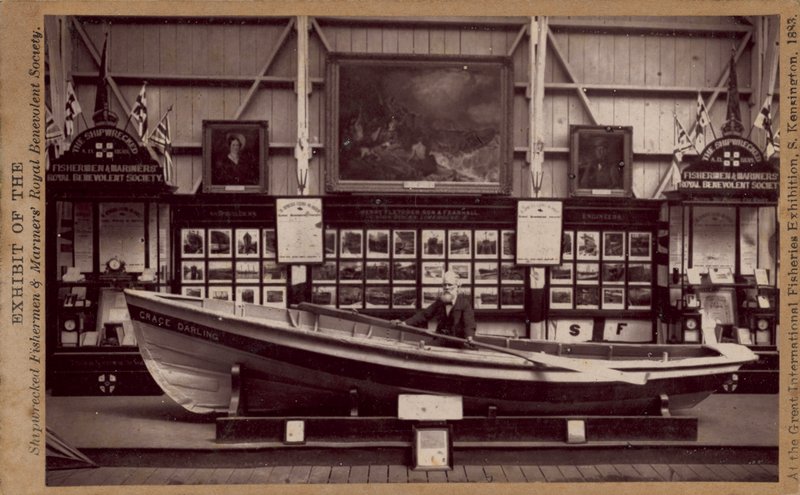 Ein Modell des Grace Darling Bootes von English Photographer