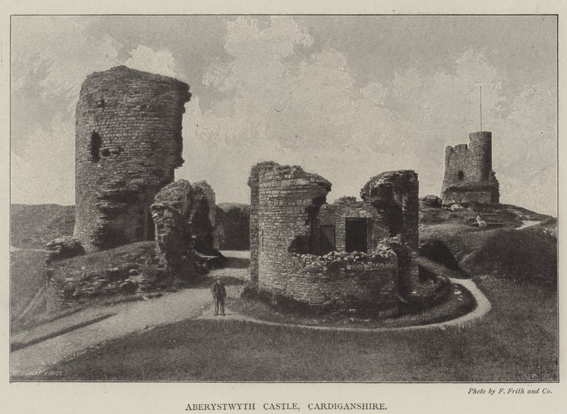Aberystwyth Castle, Cardiganshire von English Photographer