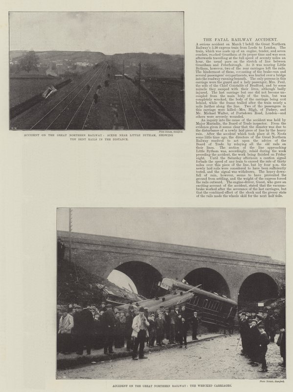 Unfall auf der Great Northern Railway von English Photographer