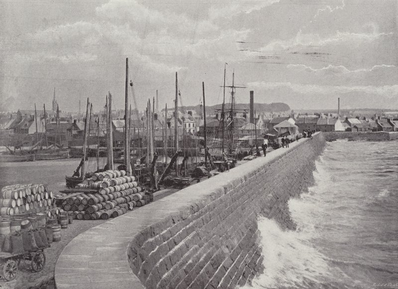 Arbroath, Die Schutzmauer von English Photographer