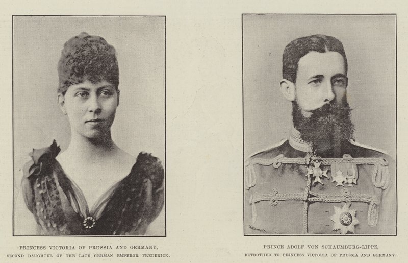 Verlobung von Prinzessin Victoria von Preußen von English Photographer