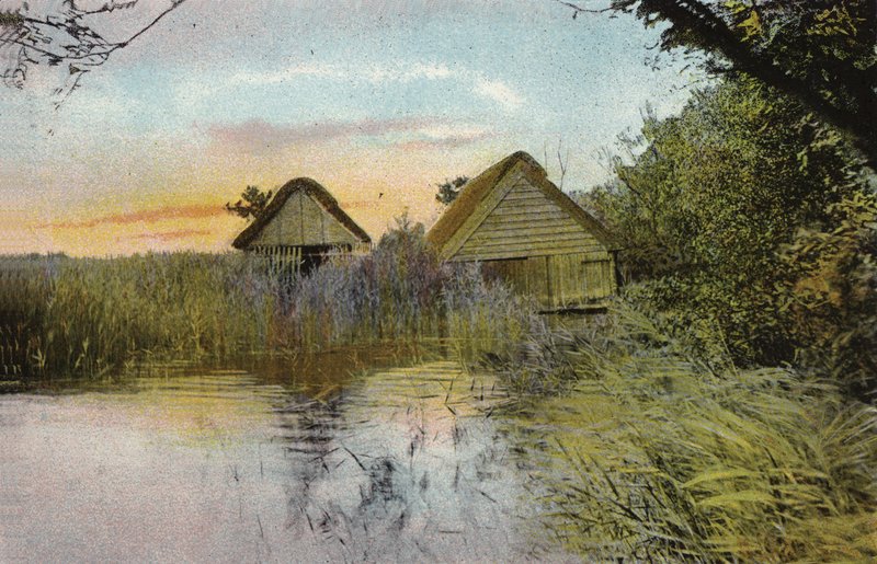 Bootshäuser, Horsey Mere von English Photographer