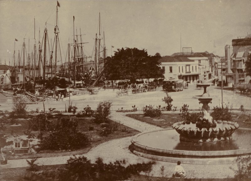 Bridgetown Hafen, um 1900 von English Photographer