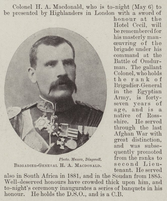 Brigadegeneral H. A. Macdonald von English Photographer