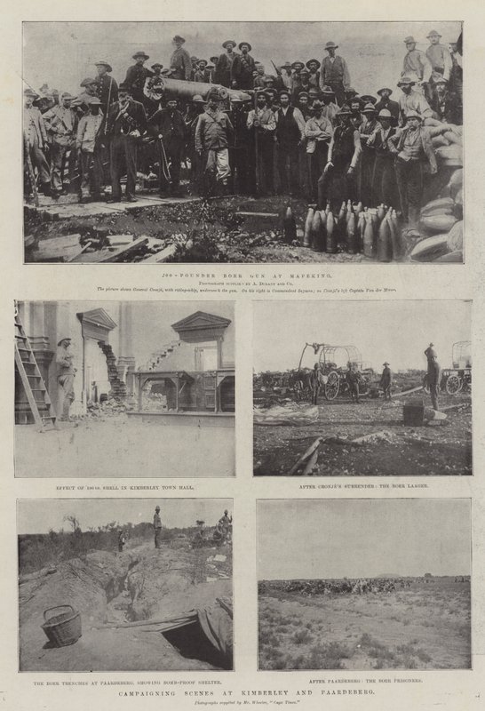 Kampfszenen in Kimberley und Paardeberg von English Photographer