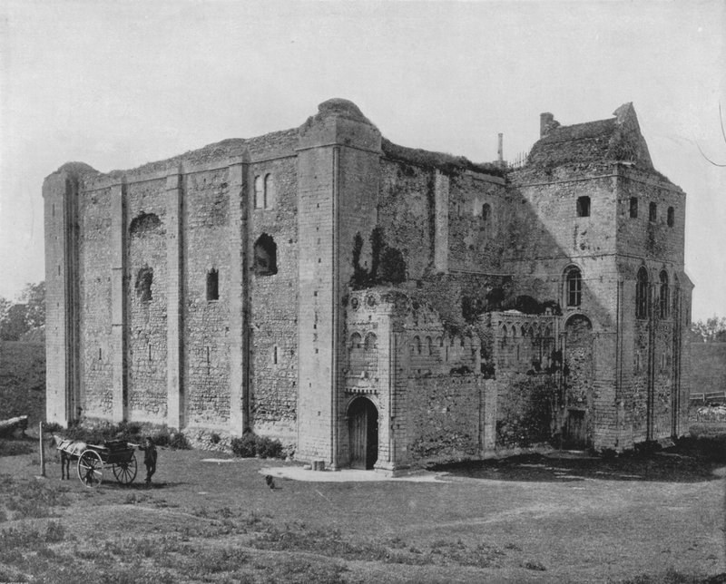 Castle Rising (s/w Foto) von English Photographer