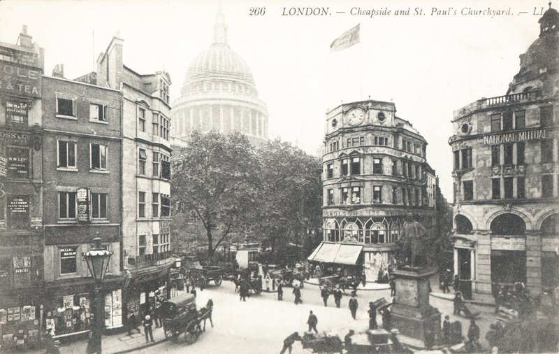 Cheapside und St. Pauls Kirchhof von English Photographer