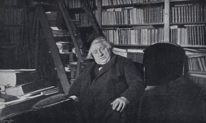 Ernest Renan in seinem Arbeitszimmer von English Photographer