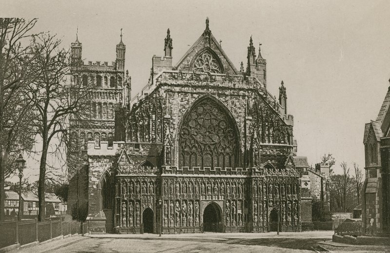Exeter Kathedrale, Westfront von English Photographer