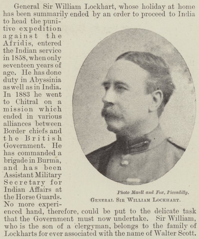 General Sir William Lockhart von English Photographer