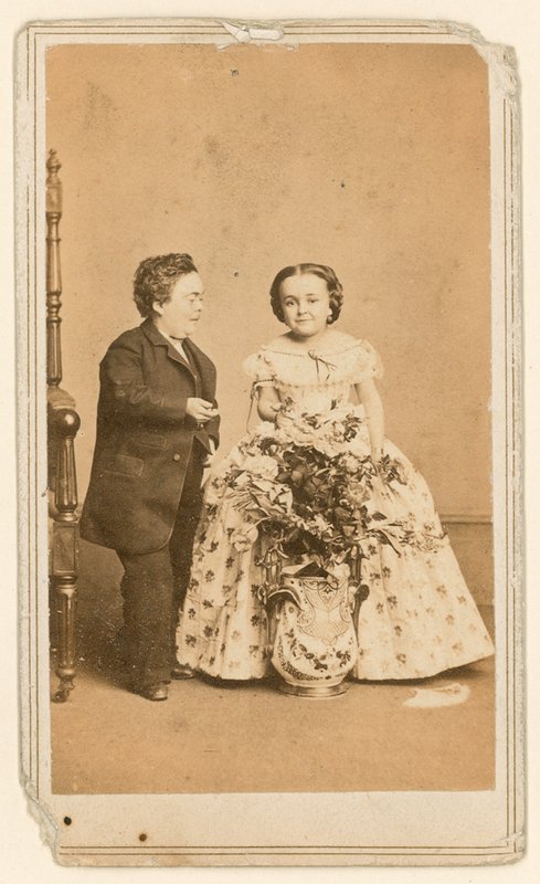 General Tom Thumb und seine Frau von English Photographer
