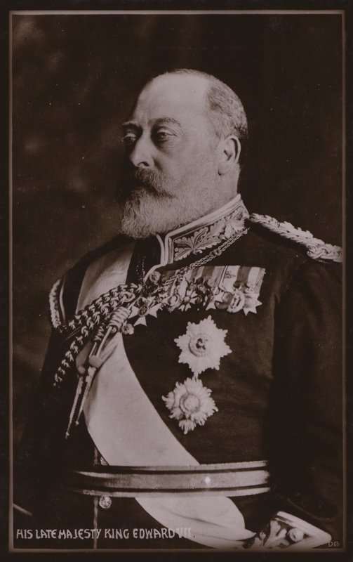 König Edward VII (s/w Foto) von English Photographer