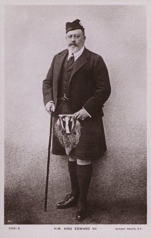 König Edward VII (s/w Foto) von English Photographer