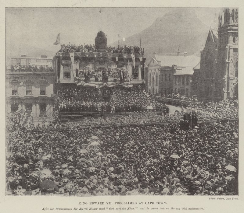 König Edward VII. in Kapstadt proklamiert von English Photographer