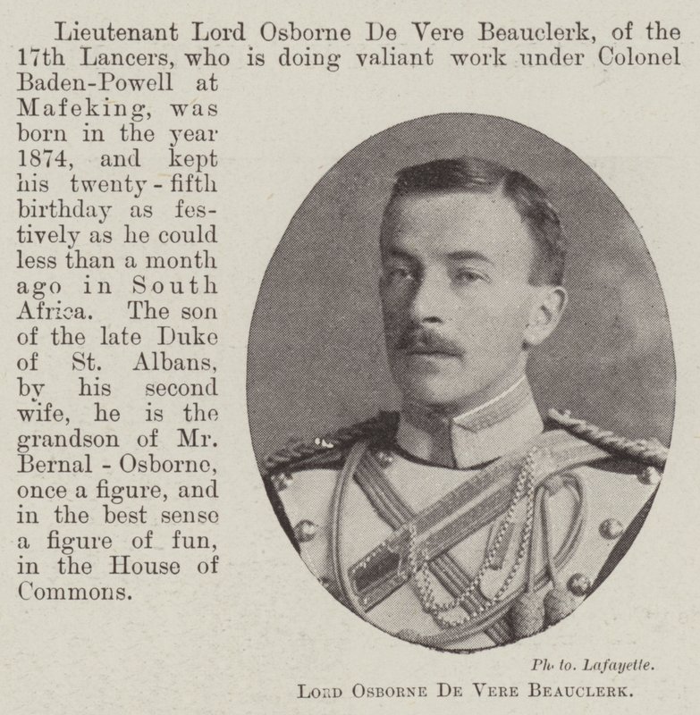 Lord Osborne De Vere Beauclerk von English Photographer