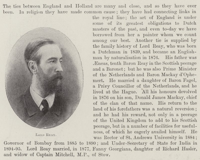 Lord Reay von English Photographer