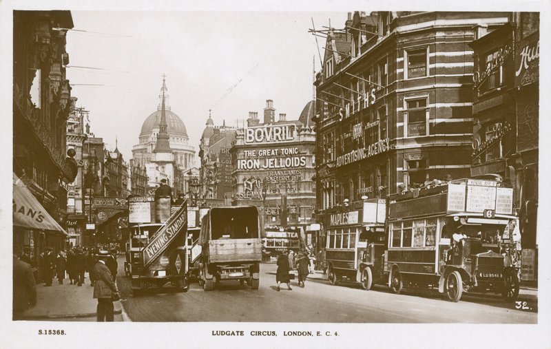 Ludgate Circus, London von English Photographer