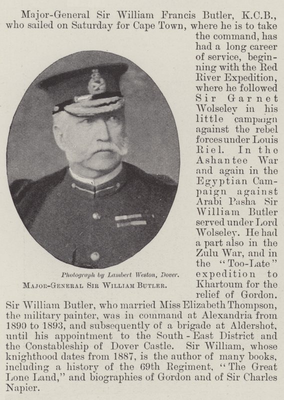 Generalmajor Sir William Butler von English Photographer