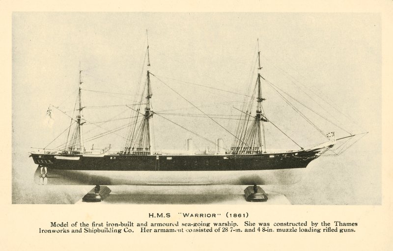Modell der HMS Warrior von English Photographer