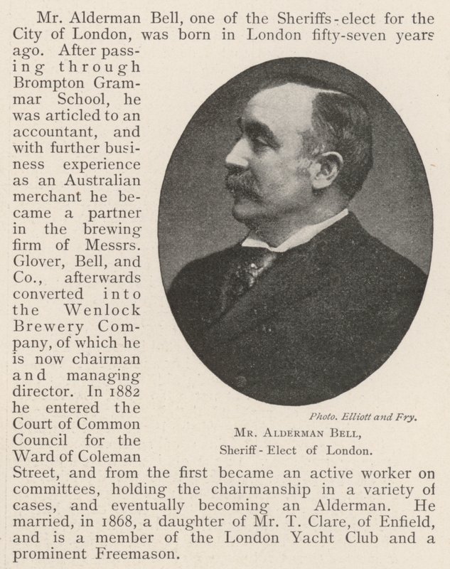 Mr. Alderman Bell, gewählter Sheriff von London von English Photographer