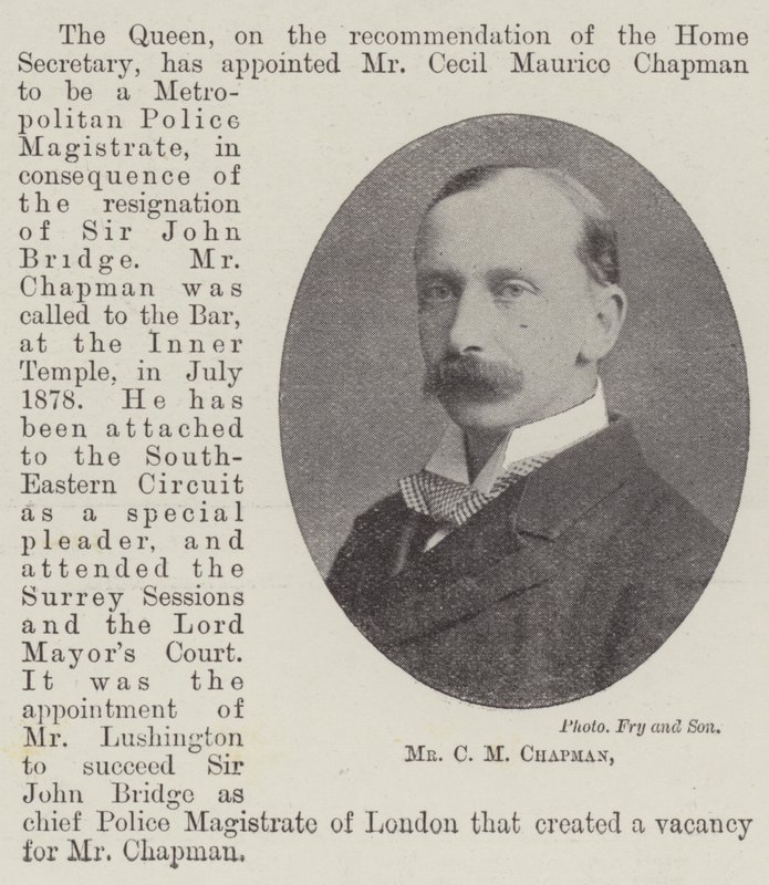 Mr. C. M. Chapman von English Photographer