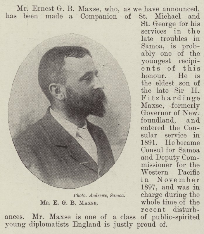 Mr. E. G. B. Maxse von English Photographer