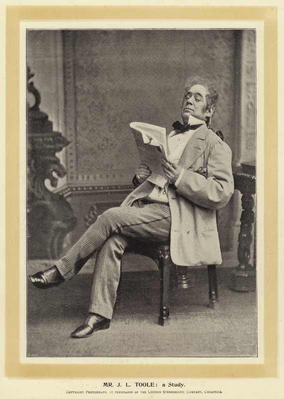 Mr J L Toole: eine Studie von English Photographer